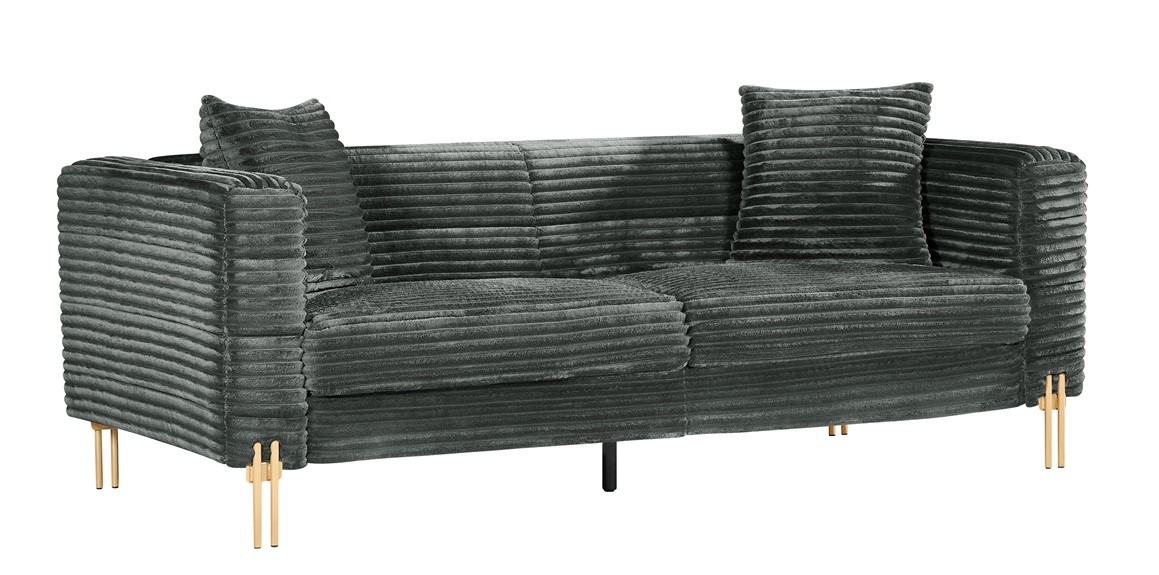 Tejido corduroy gris