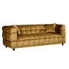 Sofá LORING, 3 plazas, tejido velvet camel 34