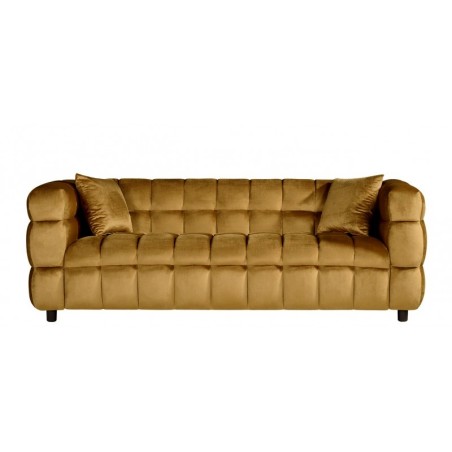 Sofá LORING, 3 plazas, tejido velvet camel 34-0
