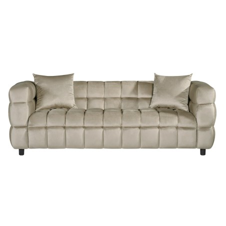 Sofá LORING, 3 plazas, tejido velvet gris claro 25-0