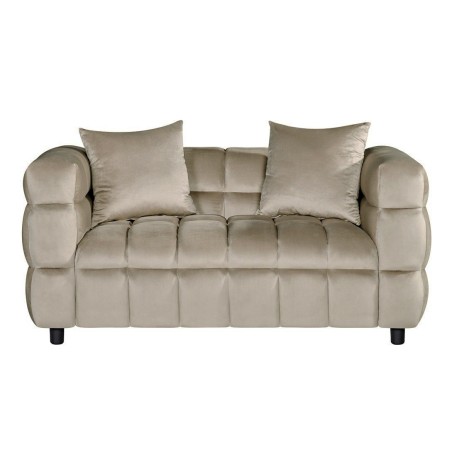 Sofá LORING, 2 plazas, tejido velvet gris claro 25-0