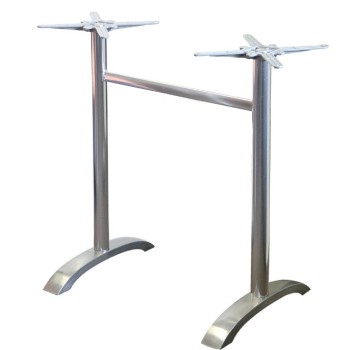 Base de mesa MILAN 108RT, alta, rectangular, aluminio*