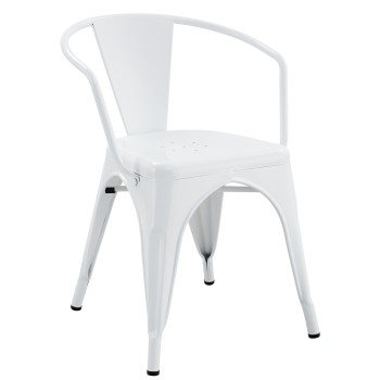 Sillón TOL EK LIMITED, acero, blanco
