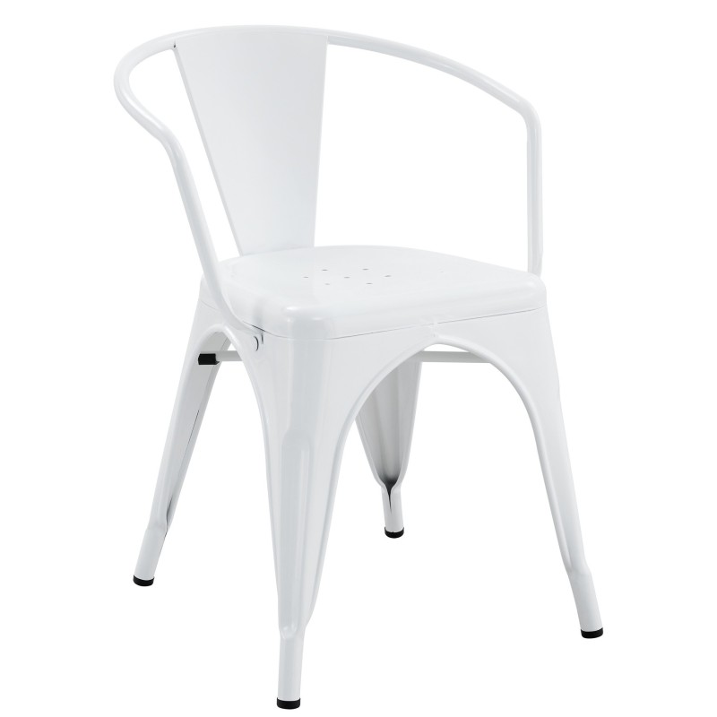 Sillón TOL EK LIMITED, acero, blanco