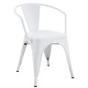 Sillón TOL EK LIMITED, acero, blanco