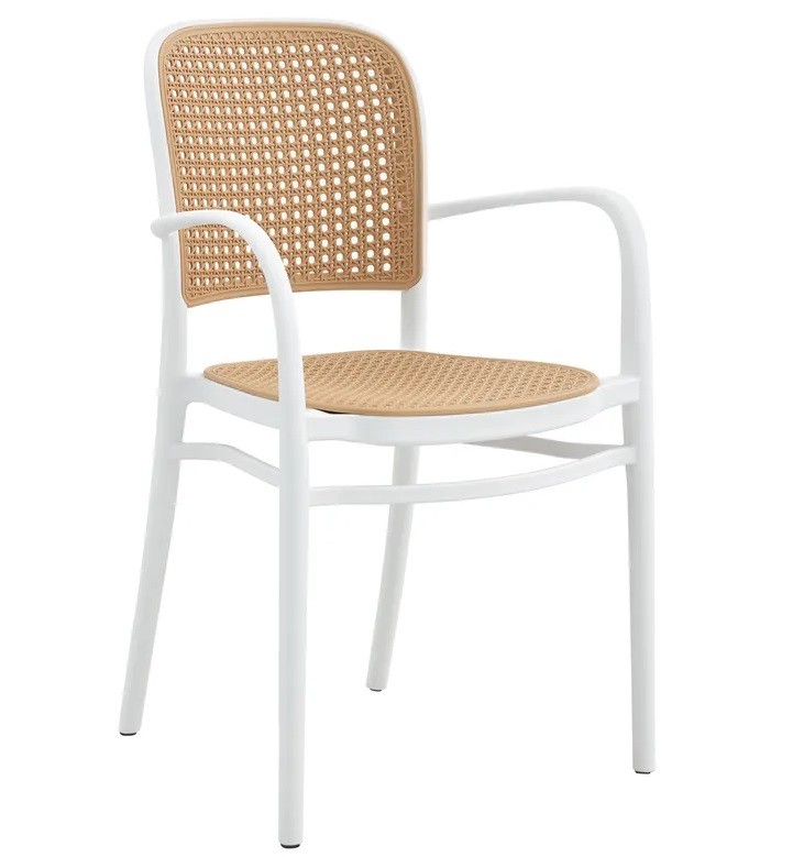 Polipropileno blanco y beige