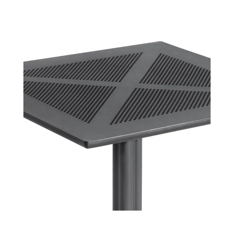 Mesa JÁVEA 97, polipropileno negro, 80 x 80 cms-0