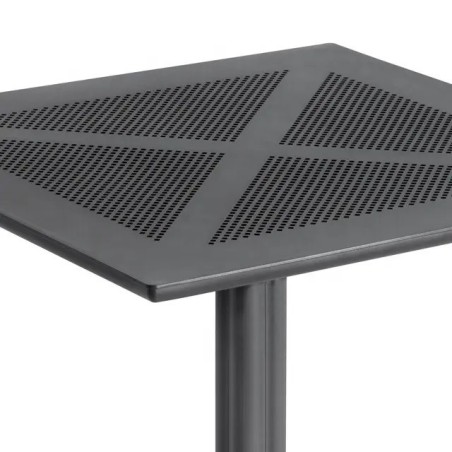 Mesa JÁVEA 97, polipropileno negro, 80 x 80 cms-0