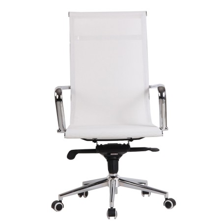 Sillón de oficina ZURICH, alto, malla blanca-0
