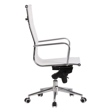 Sillón de oficina ZURICH, alto, malla blanca-1