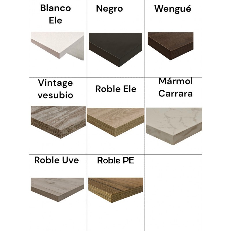 Tablero de melamina 30 mm, ROBLE PE, 120 x 80 cms-0