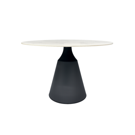 Mesa NAIDA, metal, tapa de cerámica, 120 cms de diámetro-0