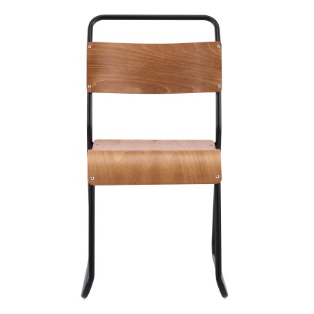 Silla LIVERPOOL, apilable, negra, contrachapado de abedul-0