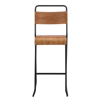 Taburete LIVERPOOL, apilable, negro, contrachapado de abedul 2