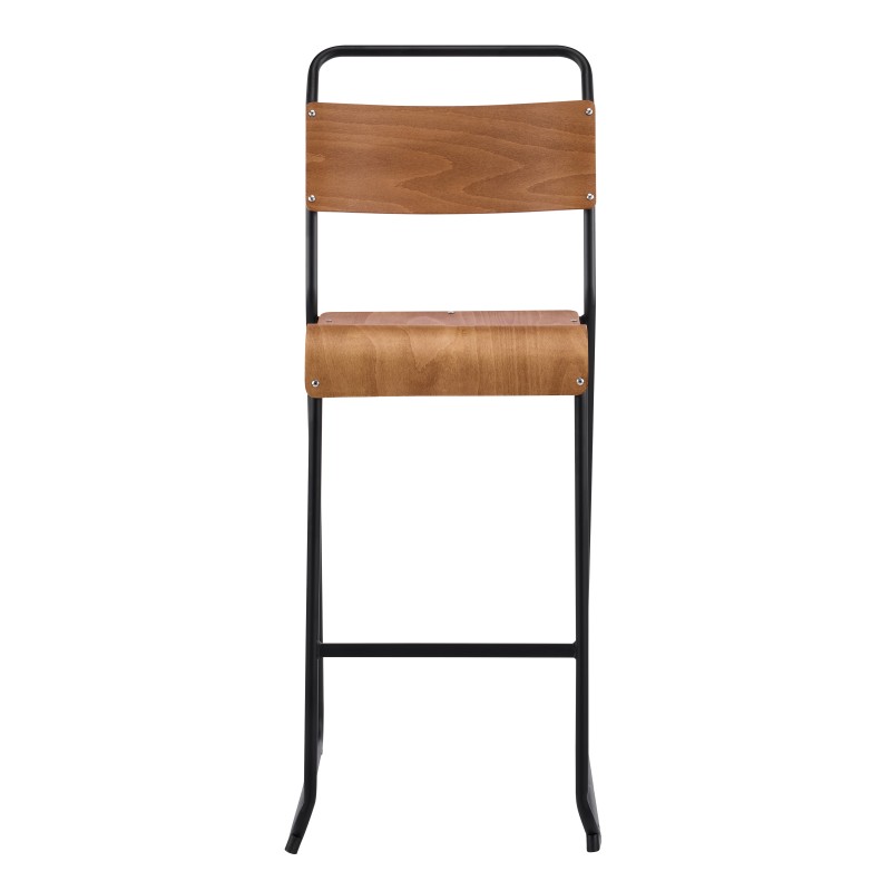 Taburete LIVERPOOL, apilable, negro, contrachapado de abedul-0