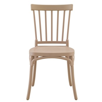 Silla MILOS 43, apilable, tratamiento anti UV, polipropileno tórtora 2