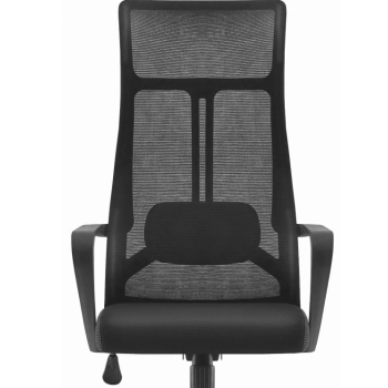 Sillón de oficina AMIENS, alto, negro, malla y asiento negro 2