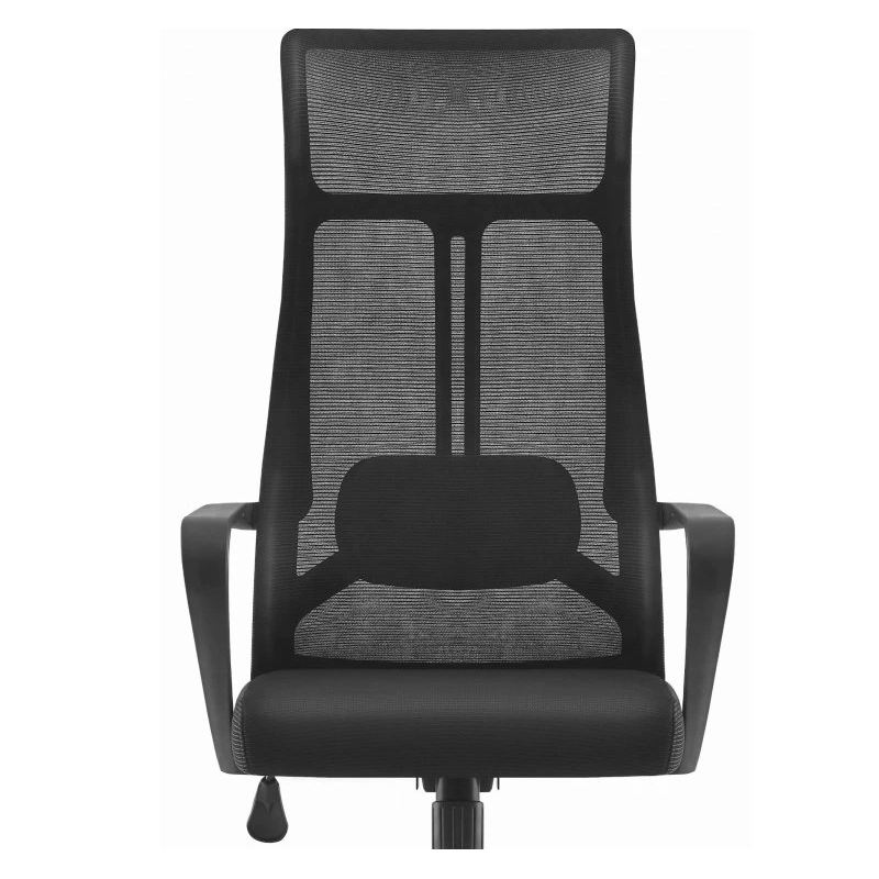 Sillón de oficina AMIENS, alto, negro, malla y asiento negro-0