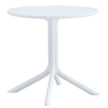 Mesa JÁVEA 97, polipropileno blanco, 80 cms de diámetro