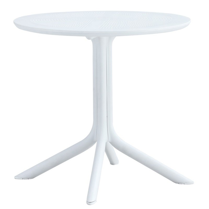 Mesa JÁVEA 97, polipropileno blanco, 80 cms de diámetro