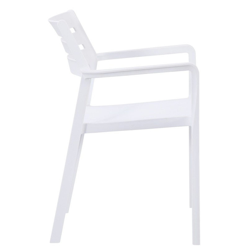 Sillón MADEIRA, apilable, polipropileno blanco-1