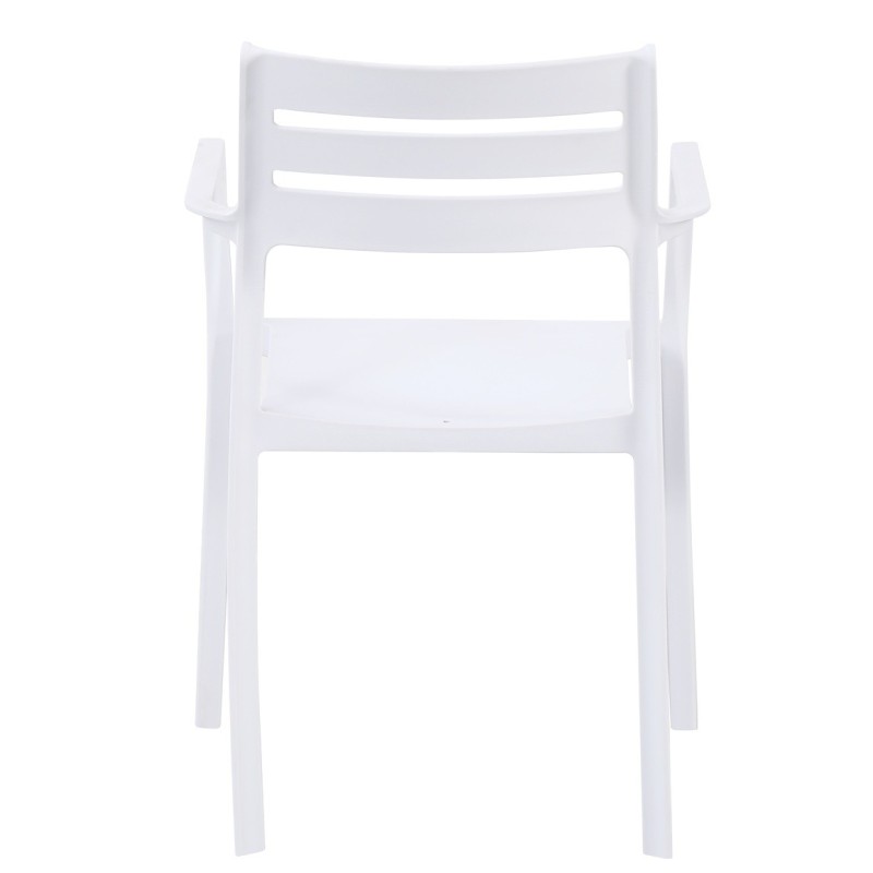Sillón MADEIRA, apilable, polipropileno blanco-2