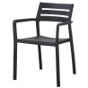Sillón MADEIRA, apilable, polipropileno negro-0