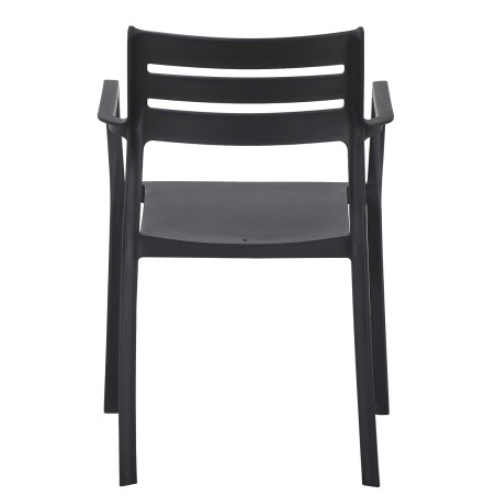 Sillón MADEIRA, apilable, polipropileno negro-2