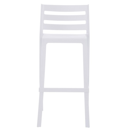 Taburete MADEIRA, apilable, polipropileno blanco-0