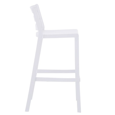 Taburete MADEIRA, apilable, polipropileno blanco-1