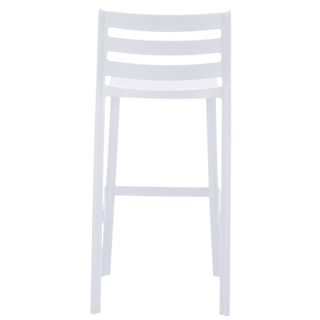 Taburete MADEIRA, apilable, polipropileno blanco-2