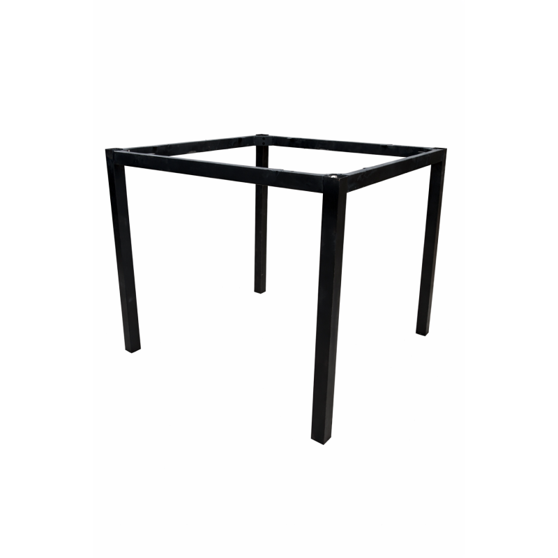 Base de mesa GETTY, metal, negro, altura 72 cms, para tableros de 80 x 80 cms