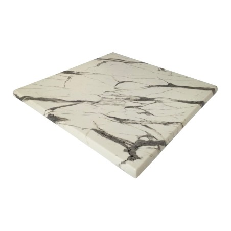 Tablero de mesa Werzalit WER-FANTASY, Mármol Ayfon 5657, 60 x 60 cms