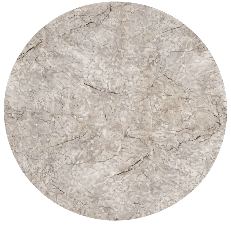 Tablero de mesa Werzalit WER-FANTASY, Mármol Scala 5643, 60 cms de diámetro