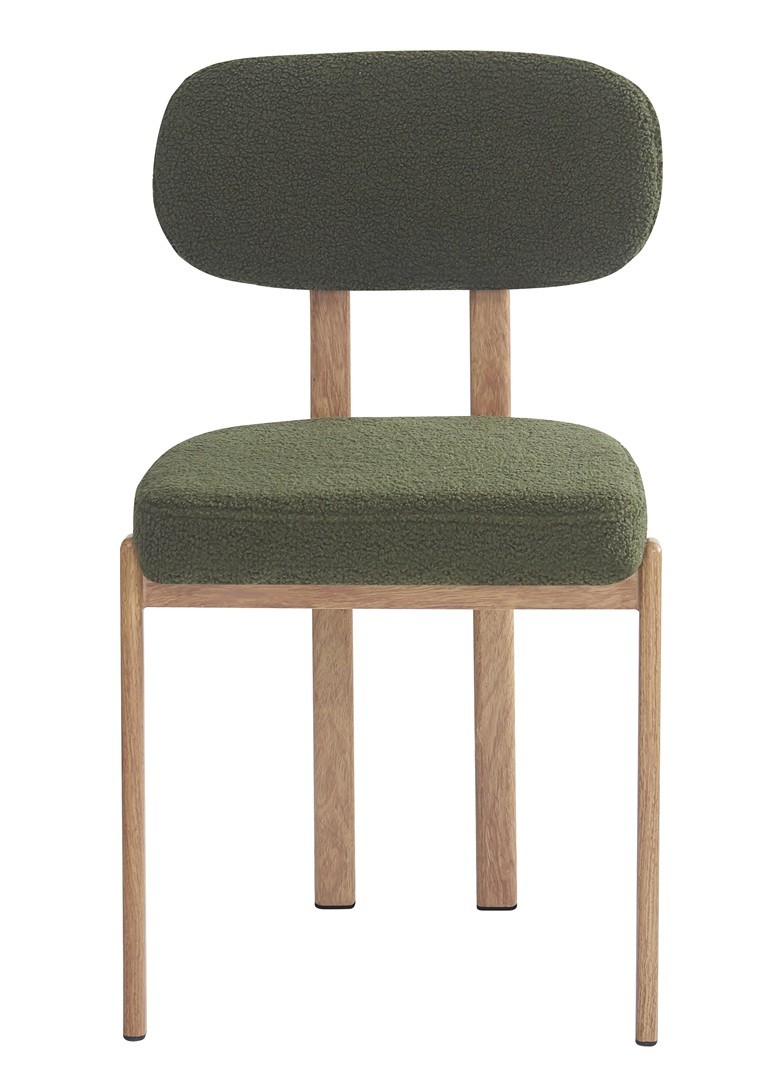 Tejido bouclé verde oscuro 23