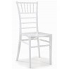 Silla CHIAVARI 77, apilable, polipropileno blanco