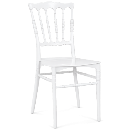 Silla WEDDING 77, apilable, polipropileno blanco