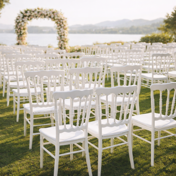 Silla WEDDING 77, apilable, polipropileno blanco 2