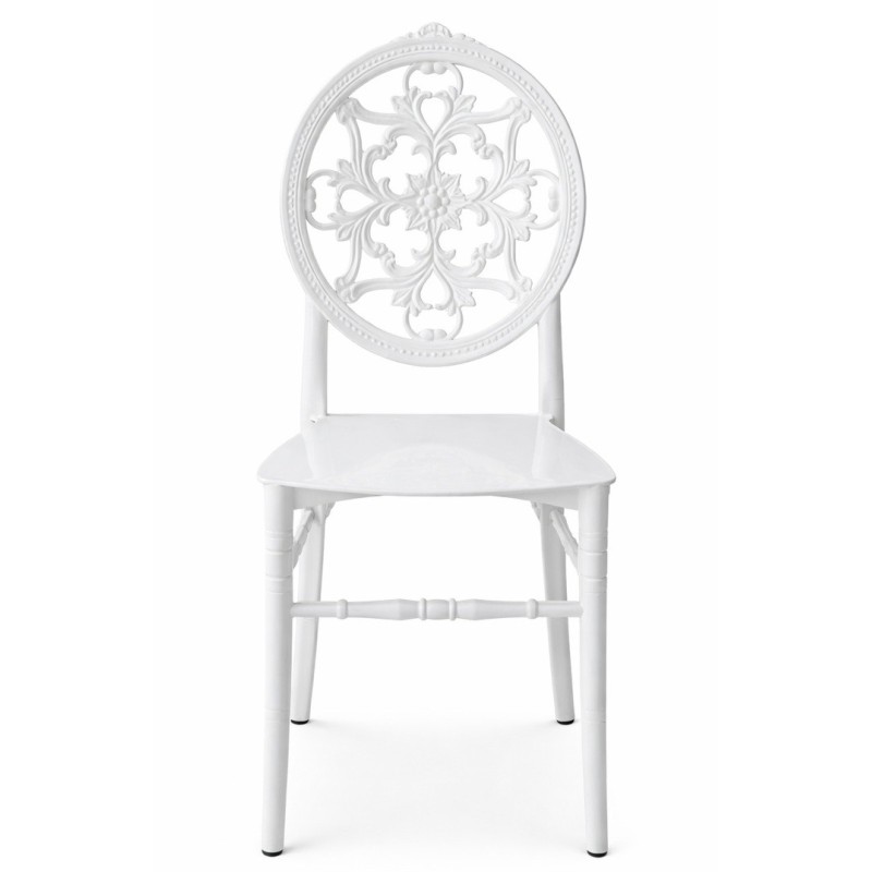 Silla JOSEFINA, apilable, polipropileno blanco