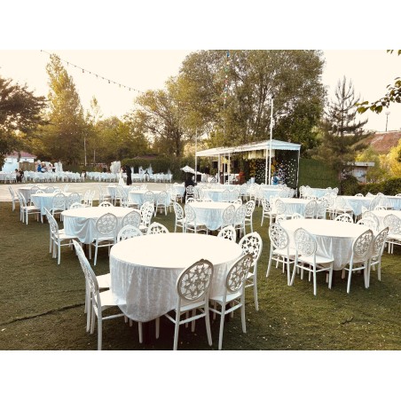 Silla JOSEFINA, apilable, polipropileno blanco-0