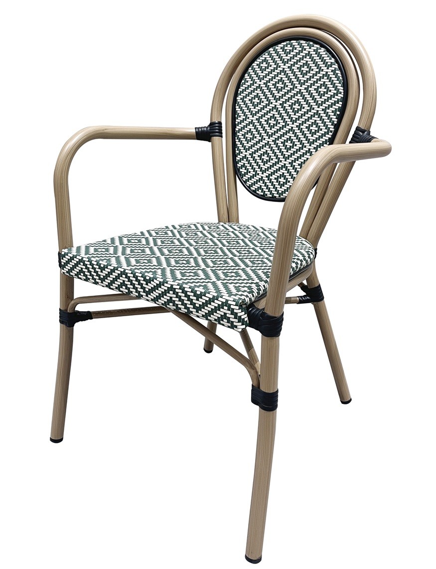 Mesh crema y verde