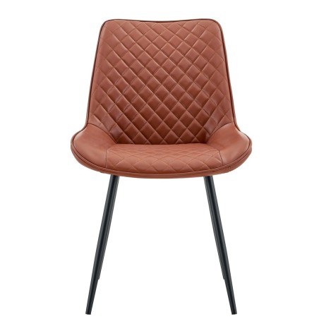 Silla FELICIA, metal, tapizado similpiel vintage 20-0