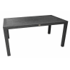 Mesa MIJAS, polipropileno antracita, 150 x 90 cms