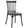 Silla MILOS 43, apilable, tratamiento anti UV, polipropileno antracita