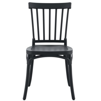 Silla MILOS 43, apilable, tratamiento anti UV, polipropileno antracita 2