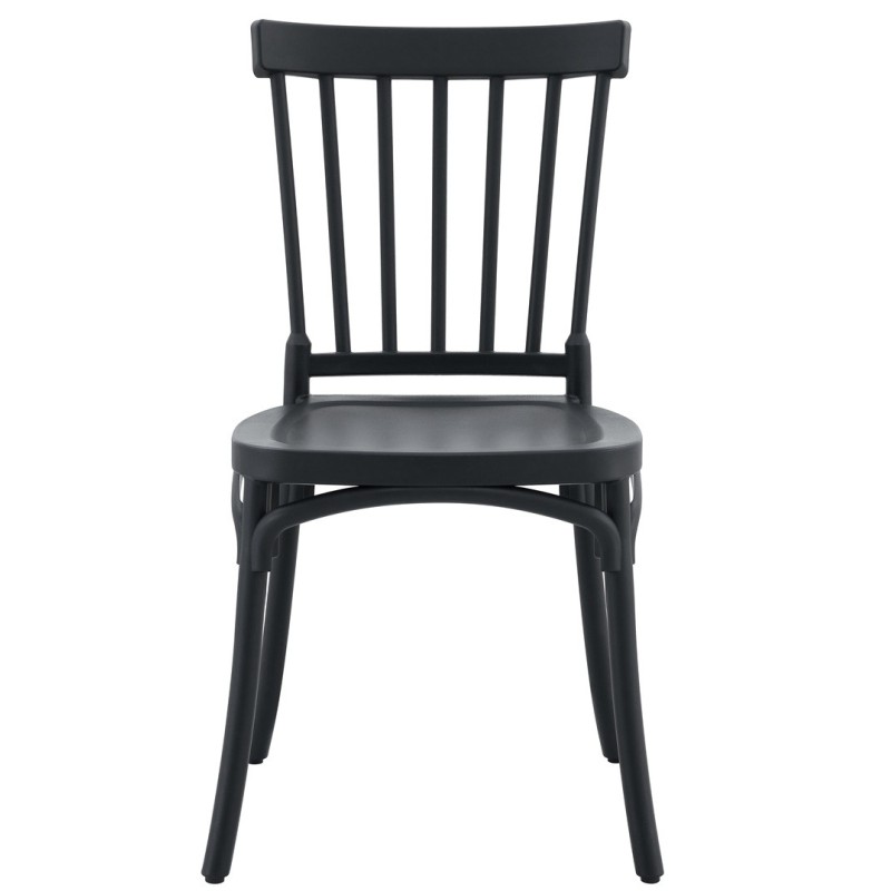 Silla MILOS 43, apilable, tratamiento anti UV, polipropileno antracita-0