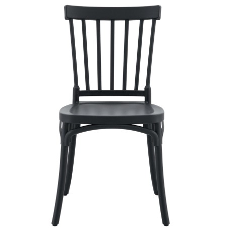 Silla MILOS 43, apilable, tratamiento anti UV, polipropileno antracita-0