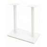 Base de mesa BEVERLY, alta, rectangular, tubo cuadrado, blanca, base de 70 x 40 cms, altura 100 cms