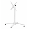 GUADIARO table base, folding, aluminum, white color