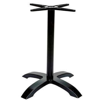 MILAN NE72, table base, 4 spokes, black aluminum